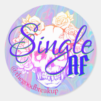 Single AF Runder Aufkleber