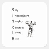 Single Akronym Aufkleber (Vorderseite)