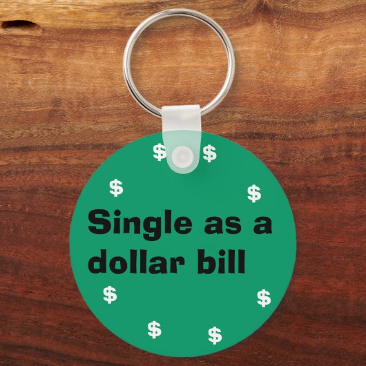 Single als Dollarschein Schlüsselanhänger (Vorderseite)