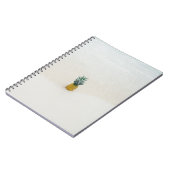 Single Ananas am Strand Notizblock (Linke Seite)