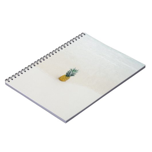 Single Ananas am Strand Notizblock (Linke Seite)