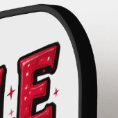 Single and Fabulous Anti Valentines Day Pickleball Schläger (Linke Seite)