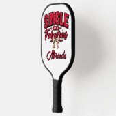 Single and Fabulous Anti Valentines Day Pickleball Schläger (Links)