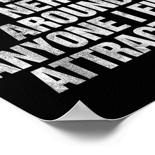 Single And Ready To Get Nervous Around Anyone  Poster (Ecke)