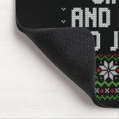 Single And Ready To Jingle Ugly Christmas Sweater  Mousepad (Ecke)
