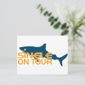 Single auf Tour Postkarte (Stehend Vorderseite)