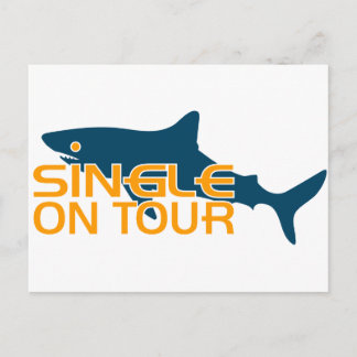 Single auf Tour Postkarte