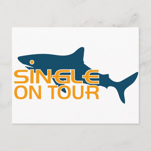 Single auf Tour Postkarte (Vorderseite)