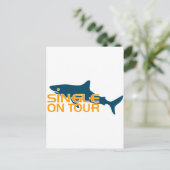 Single auf Tour Postkarte (Stehend Vorderseite)