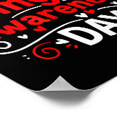 Single Awareness Day Funny Anti-valentine Humor De Poster (Ecke)