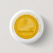 SINGLE AXEL AWARD Ice Skaten Special Achievement Button (Vorderseite)