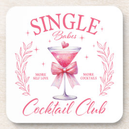 Single Babe Cocktail Club Untersetzer Set