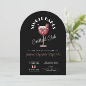 Single Babes Valentine's Day Cocktail Party Arch Einladung (Stehend Vorderseite)