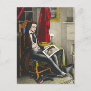 Single Bachelor-Malerei Postkarte