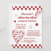 Single Bachelorette Wochenende Einladung (Rückseite)