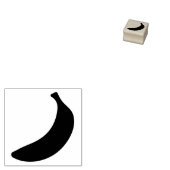 Single Banana Frucht Silhouette Kontur Gummistempel (Stempel)