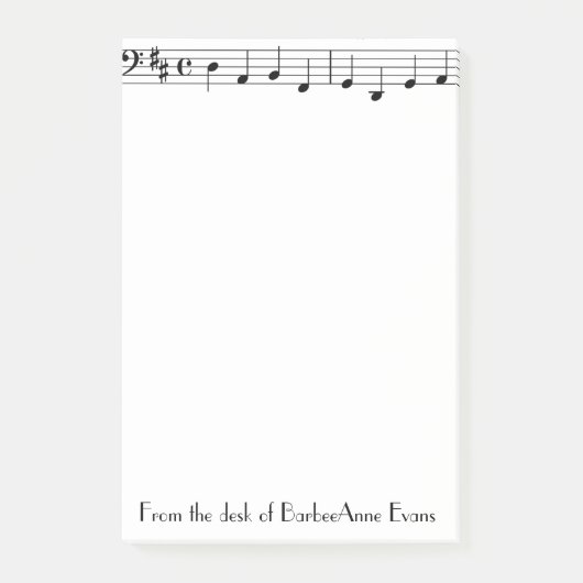 Single-Bar Post-it Klebezettel (Vorderseite)