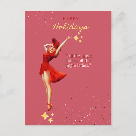 Single Bells Postkarte (Vorderseite)