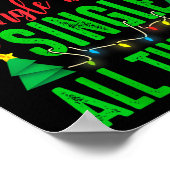 Single Bells Single All The Ways Funny Christmas S Poster (Ecke)