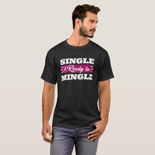 Single & Bereit zum Mingle Single Männer Pullover (Vorne ganz)