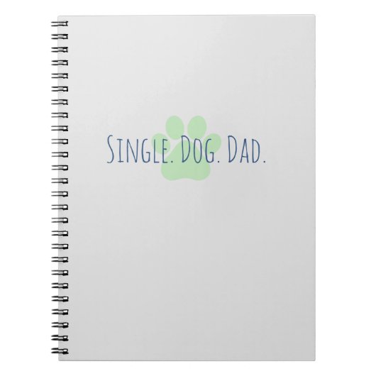 Single Best Dog Vater Notebook Notizblock (Vorderseite)