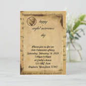 Single Bewusstsein Anti-Valentin-Party Einladung (Stehend Vorderseite)