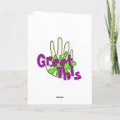 Single-Bewusstseins-Tag Feiertagskarte (Rückseite)