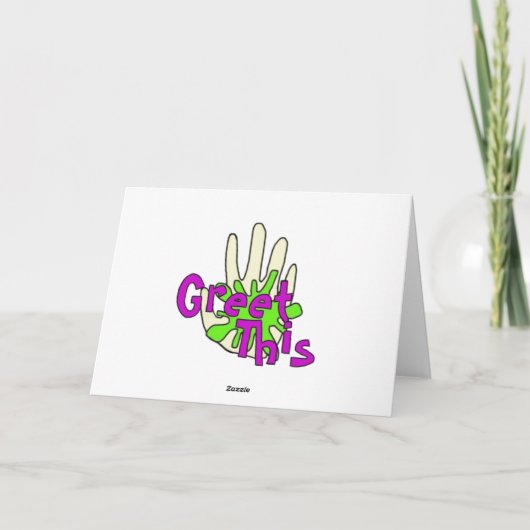 Single-Bewusstseins-Tag Feiertagskarte (Rückseite)