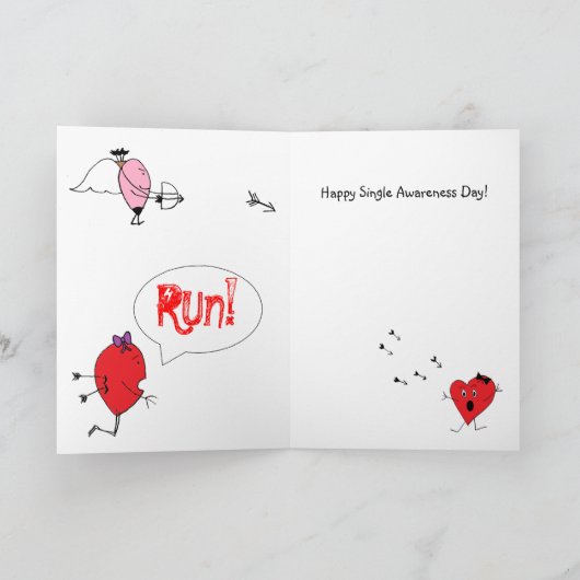 Single-Bewusstseins-Tag Feiertagskarte (Innenseite)