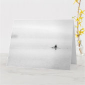 Single Bildhauerei Minimalismus Karte (Gelbe Blume)