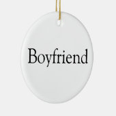 Single Black and White Boyfriend Definition Fun Keramik Ornament (Rechts)