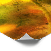 Single Black Mit Augen Susan Daisy Abstrakt Grunge Poster (Ecke)