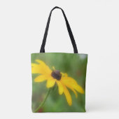 Single Black Mit Augen Susan Daisy Blume Tasche (Rückseite)