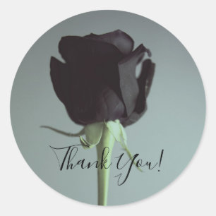 Single Black Moody Gray Romantische Hochzeit Runder Aufkleber