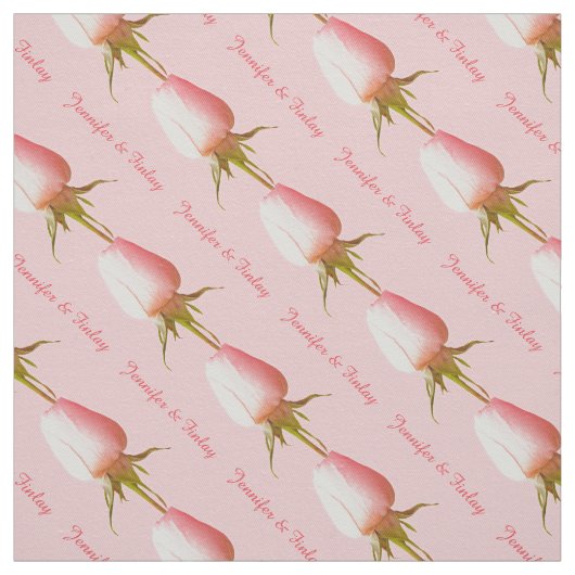Single blass rosa Rosa Hochzeitsware individuelle Stoff (Muster)