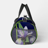 Single Blaue Flagge Iris Blume Natur Duffle Bag (Rechts)