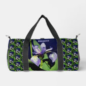 Single Blaue Flagge Iris Blume Natur Personalisier Duffle Bag (Vorderseite)