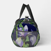 Single Blaue Flagge Iris Blume Natur Personalisier Duffle Bag (Rechts)