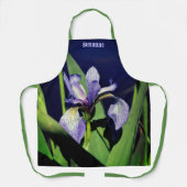 Single Blaue Flagge Iris Blume Natur Personalisier Schürze (Vorderseite)