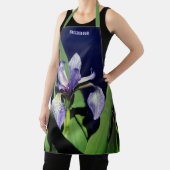 Single Blaue Flagge Iris Blume Natur Personalisier Schürze (InSitu)