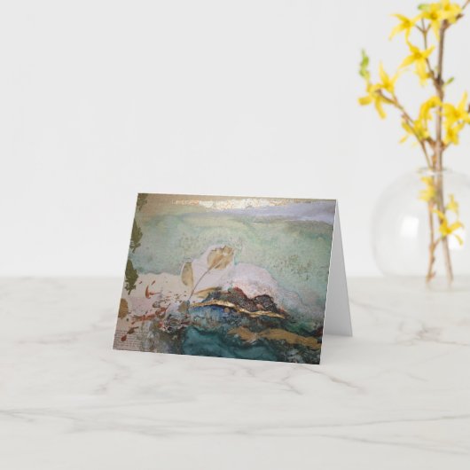 Single Bloom Notecard Karte (Gelbe Blume)