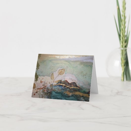 Single Bloom Notecard Karte (Vorderseite)