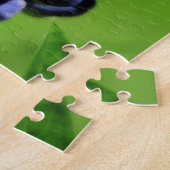 Single Blue Lupine Blume Orton Wirkung Puzzle (Seite)