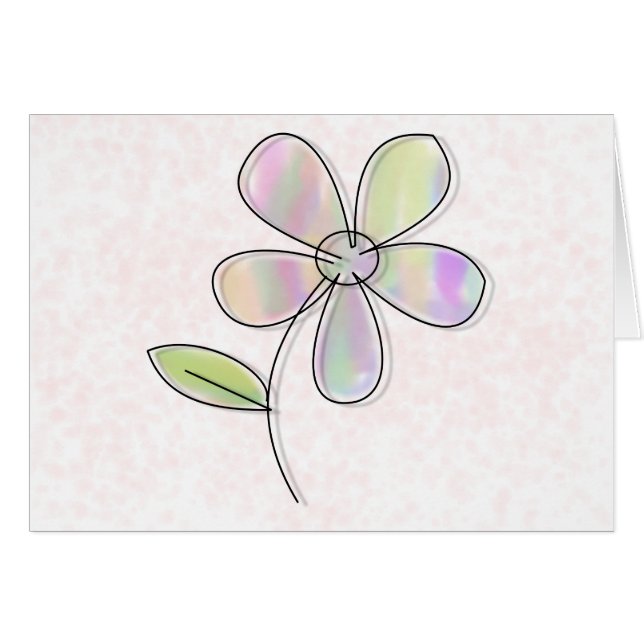Single Blume (Vorderseite (Horizontal))