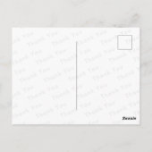 Single Blume Elegant Personalisiert Danke Postkarte (Rückseite)