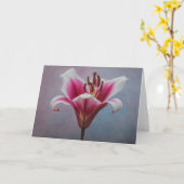 Single Blume Grußkarte Karte (Gelbe Blume)