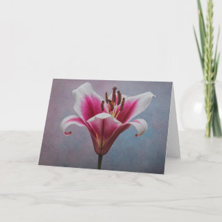 Single Blume Grußkarte Karte