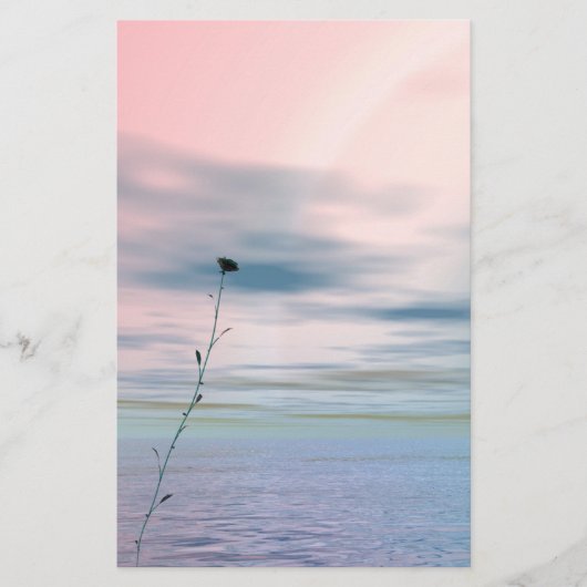 Single-Blume ~Sationery~ Briefpapier (Vorderseite)