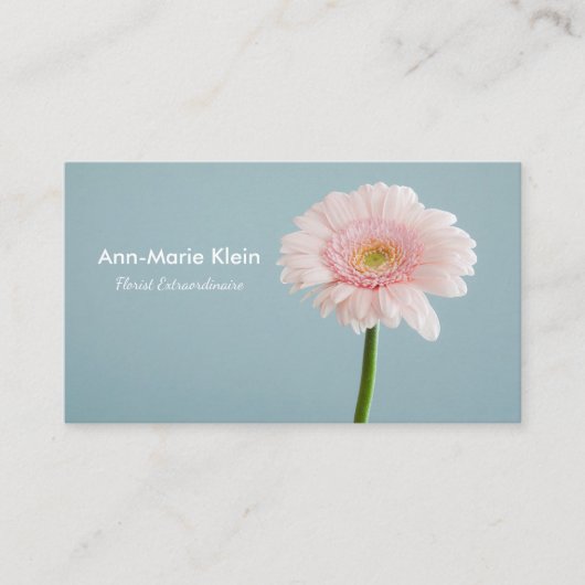 Single-Blume Visitenkarte (Vorderseite)