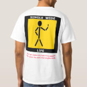 SINGLE-BREITES LEBEN-LOGO T-Shirt (Rückseite)